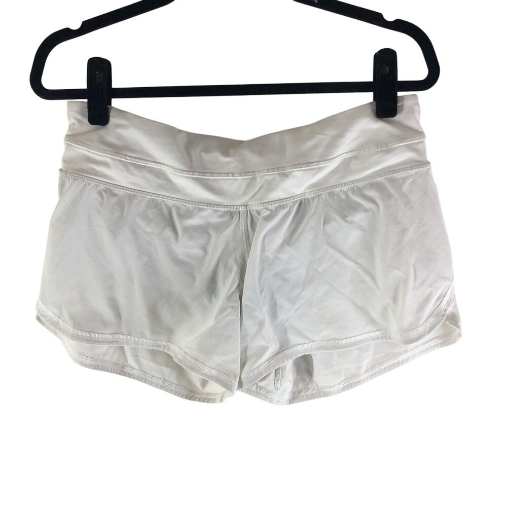 Lululemon Womens Groovy Run Shorts Lined White 8